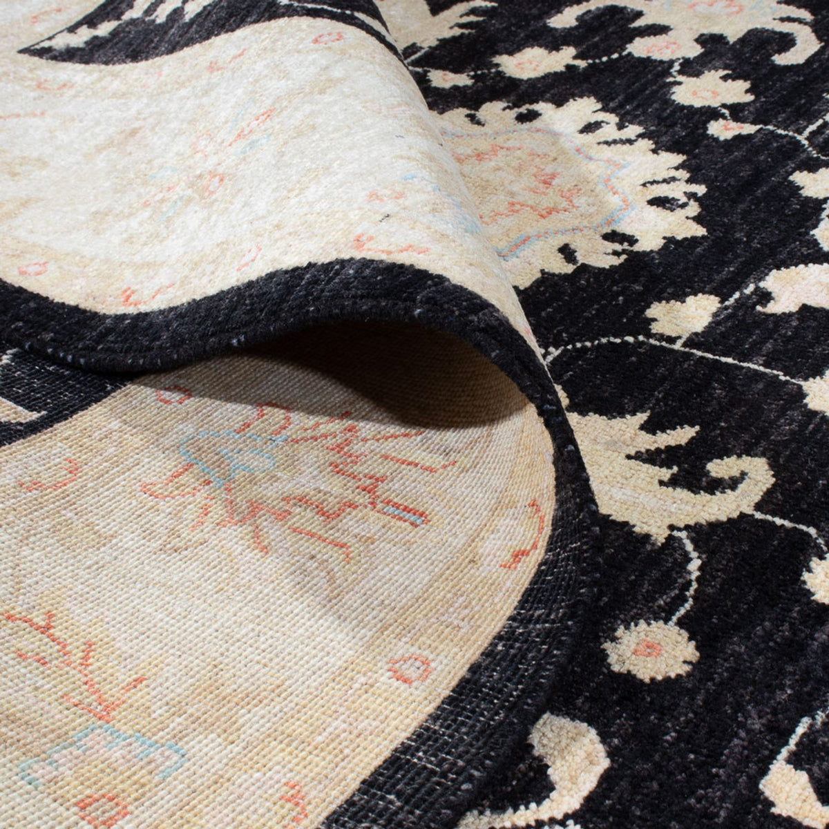 Dywan Zieglera - 242 x 168 cm - czarny