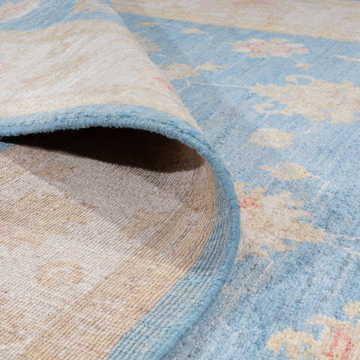 Dywan Zieglera - 240 x 172 cm - niebieski