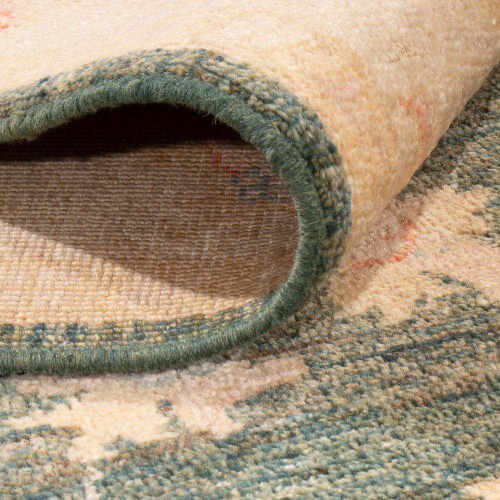 Dywan Zieglera - 201 x 150 cm - zieleń miętowa