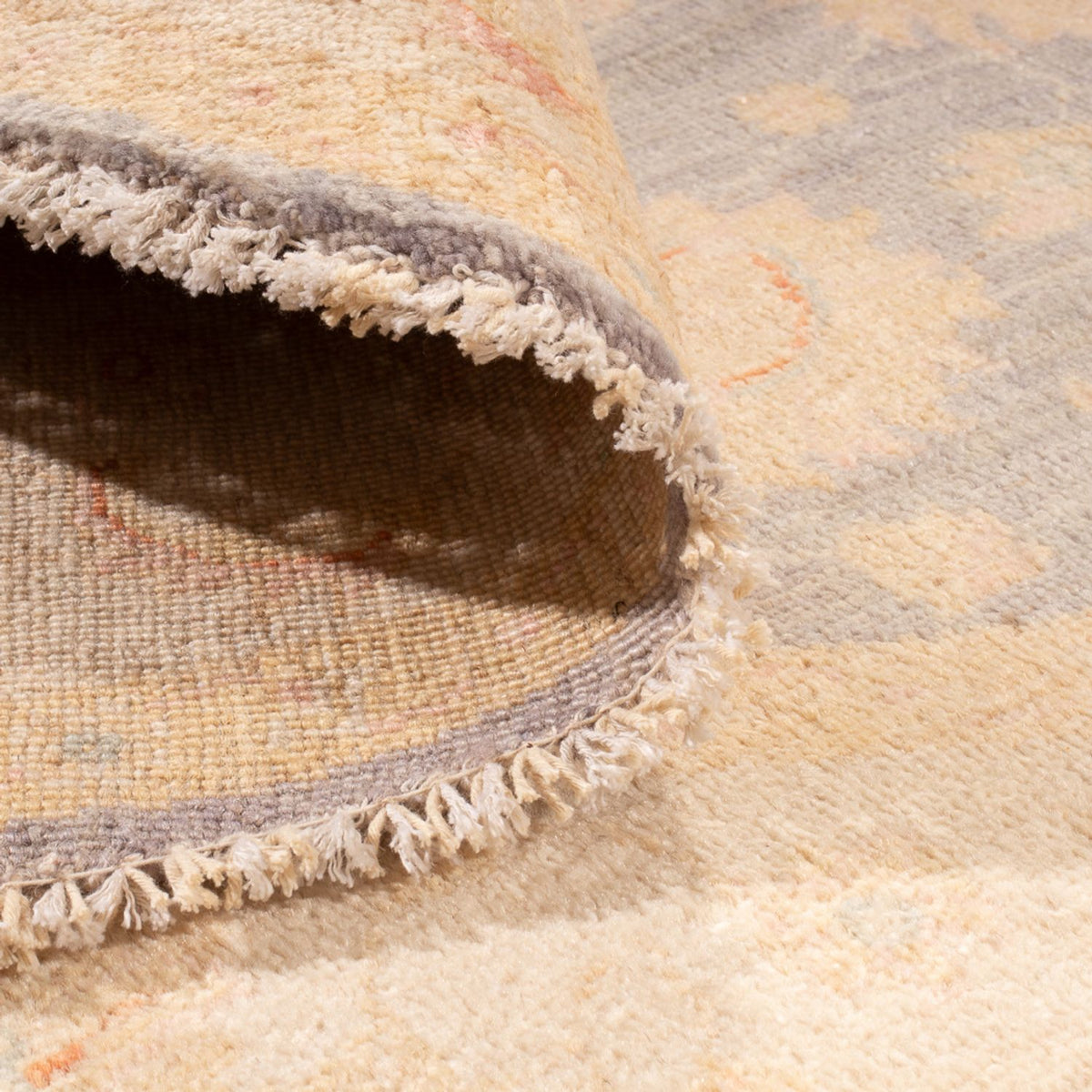 Dywan Zieglera okrągły  - 146 x 146 cm - morski błękit