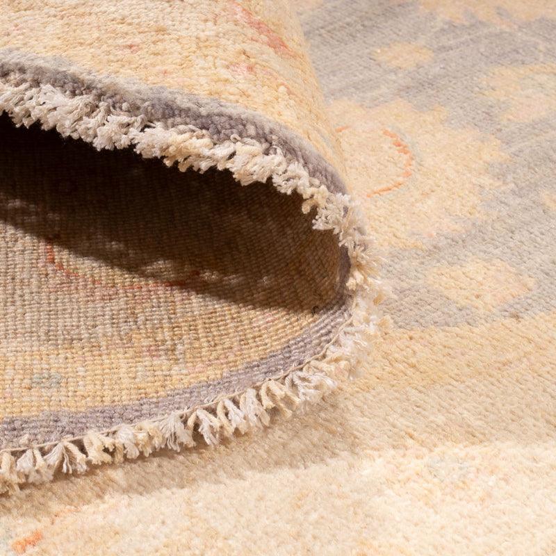 Dywan Zieglera okrągły  - 146 x 146 cm - morski błękit