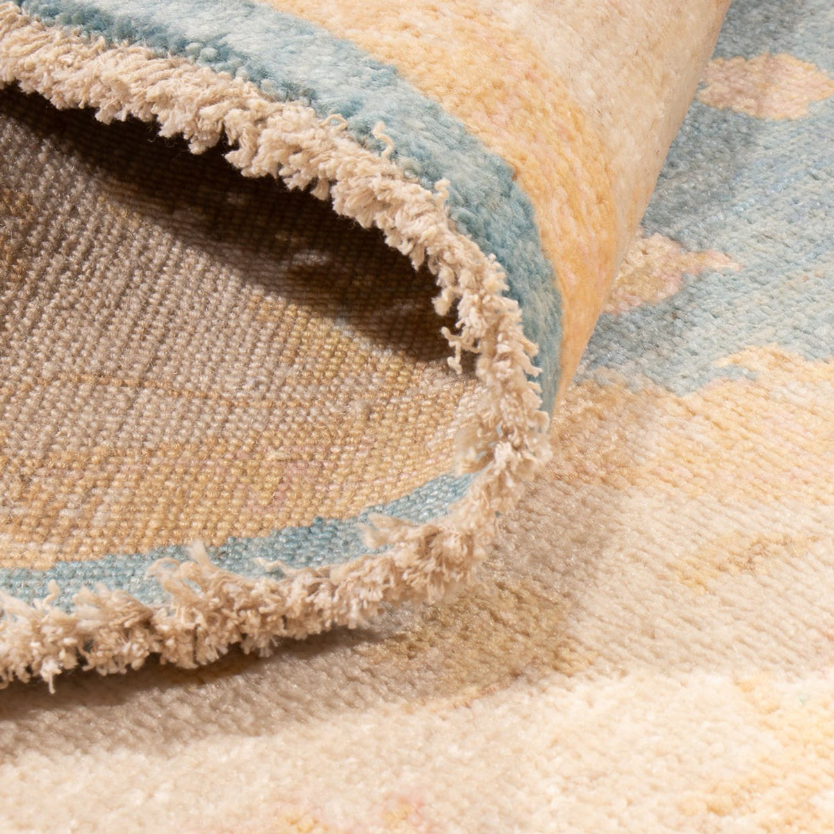 Dywan Zieglera okrągły  - 150 x 150 cm - niebieski