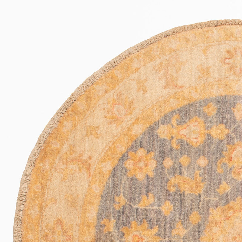 Dywan Zieglera okrągły  - 92 x 96 cm - beżowy