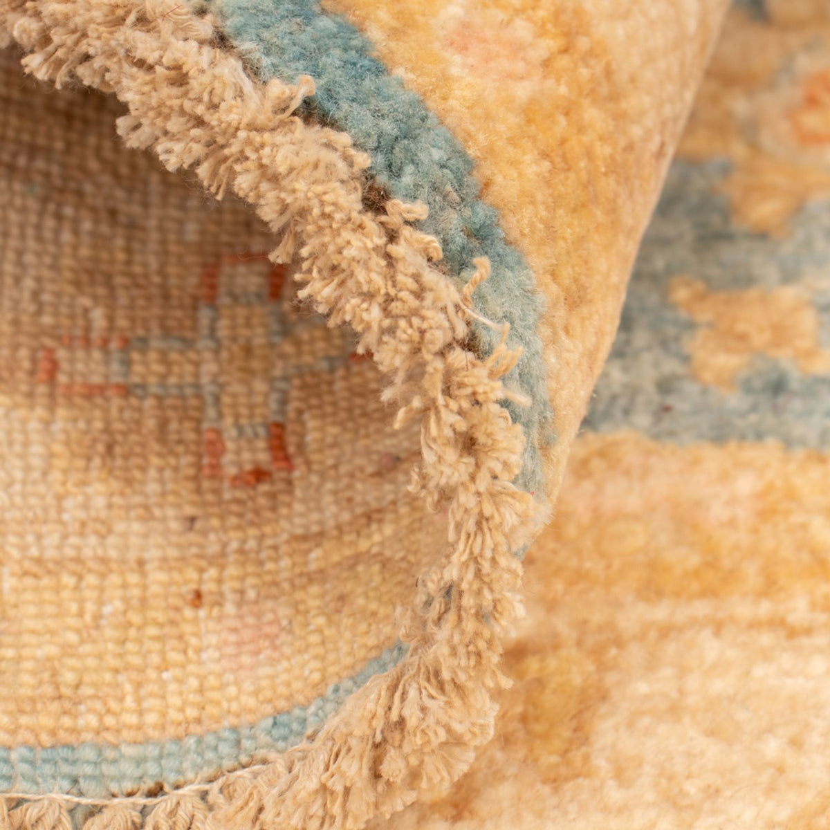 Dywan Zieglera okrągły  - 96 x 99 cm - niebieski