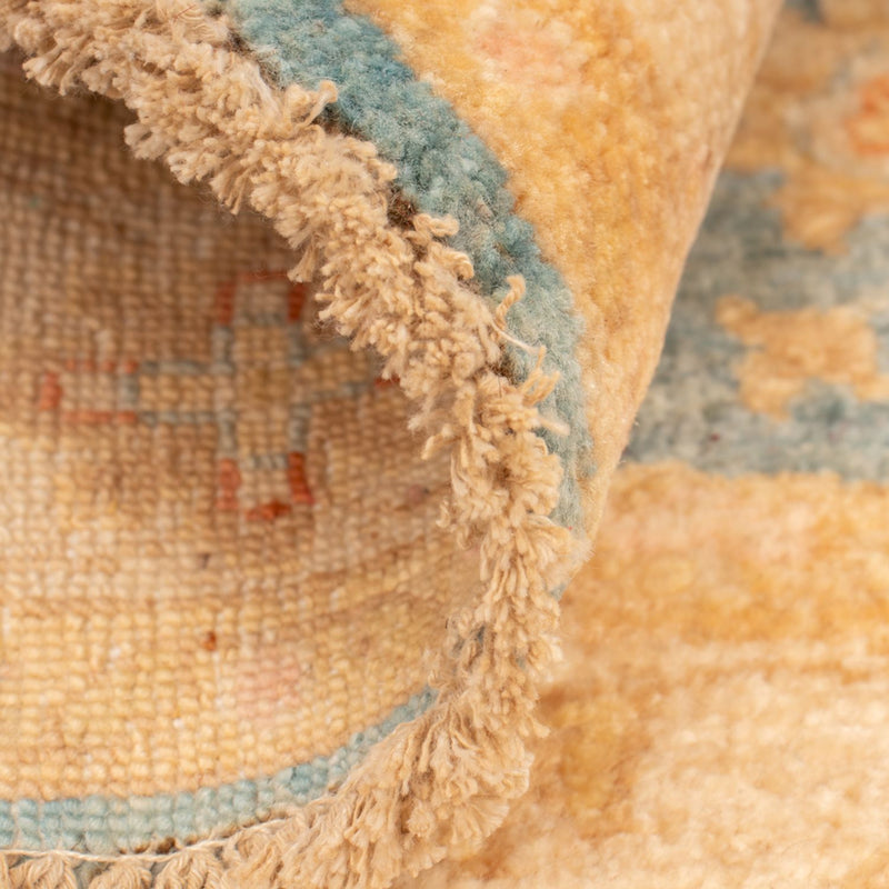 Dywan Zieglera okrągły  - 96 x 99 cm - niebieski