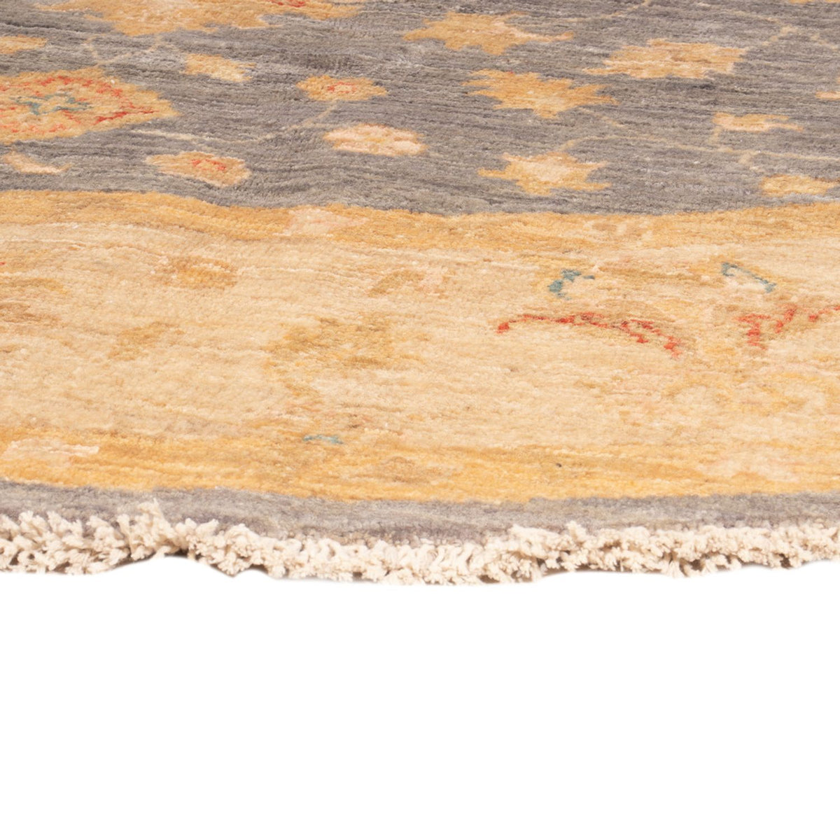 Dywan Zieglera okrągły  - 200 x 197 cm - morski błękit