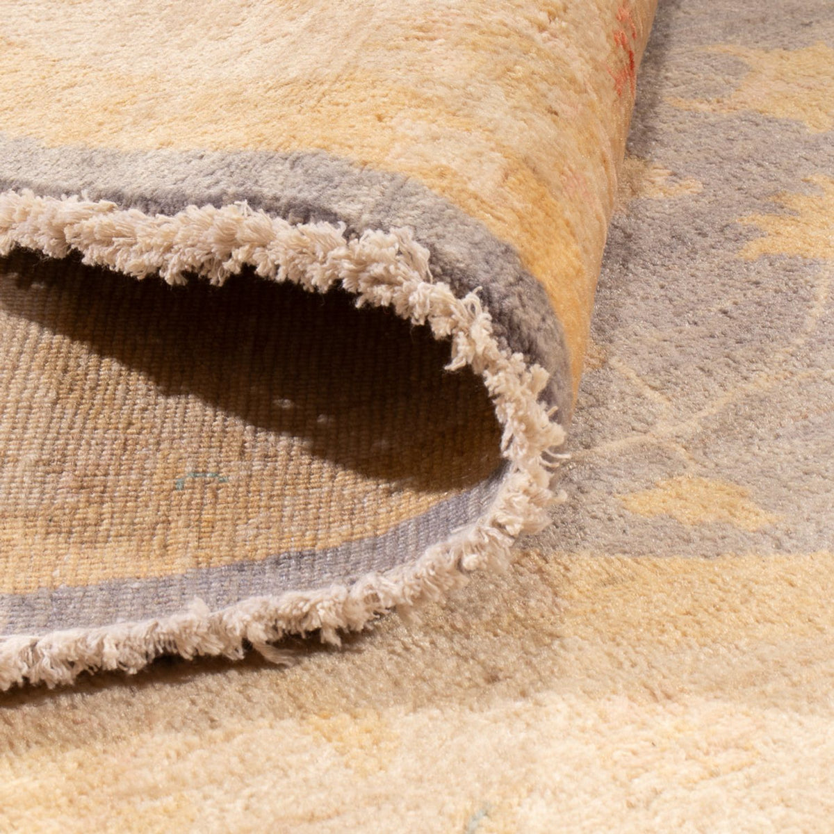 Dywan Zieglera okrągły  - 200 x 197 cm - morski błękit