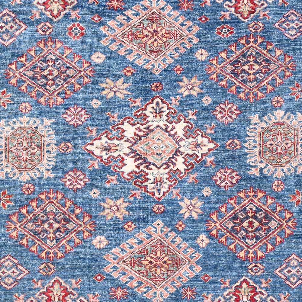 Dywan Ziegler - Kazak - 204 x 150 cm - niebieski