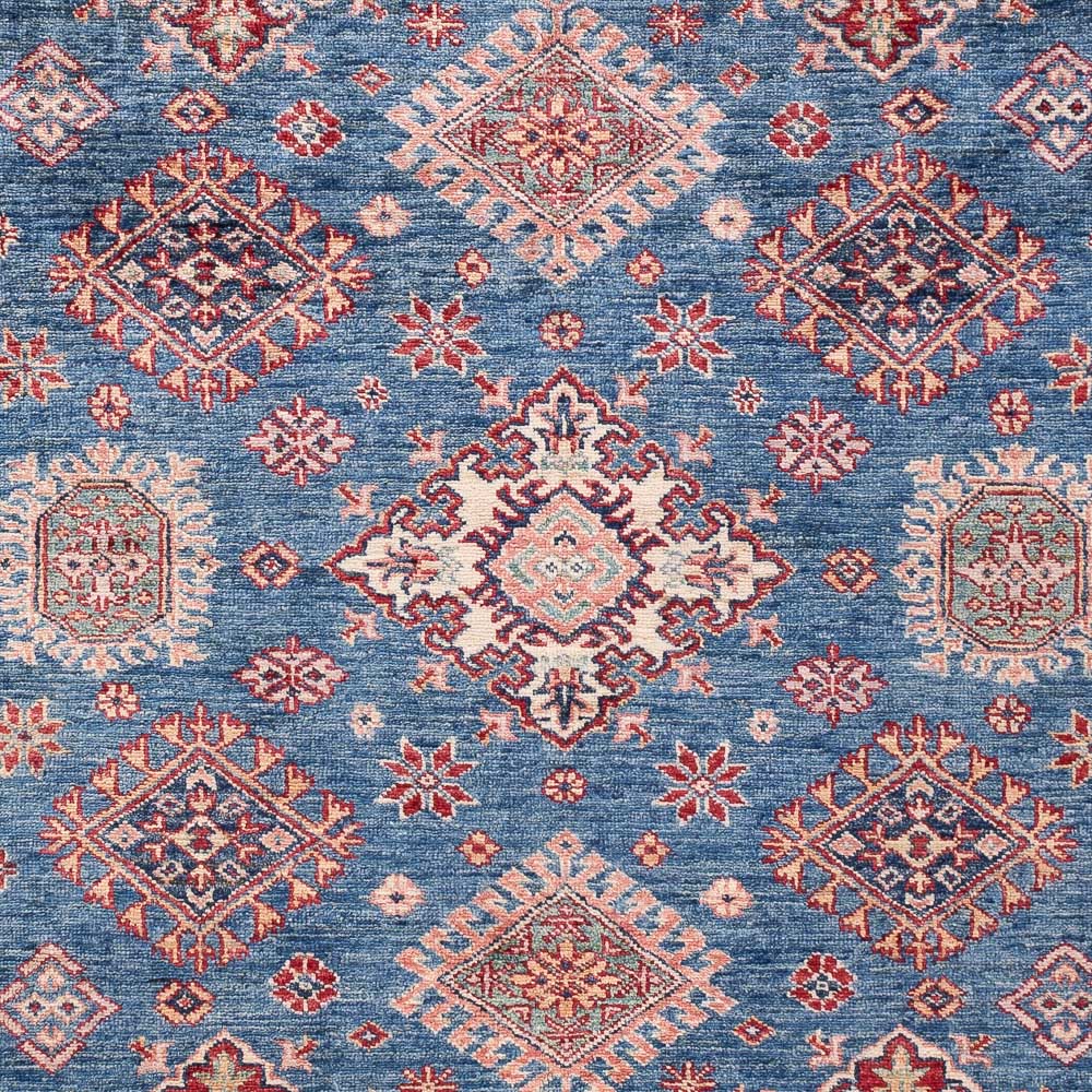 Dywan Ziegler - Kazak - 204 x 146 cm - niebieski