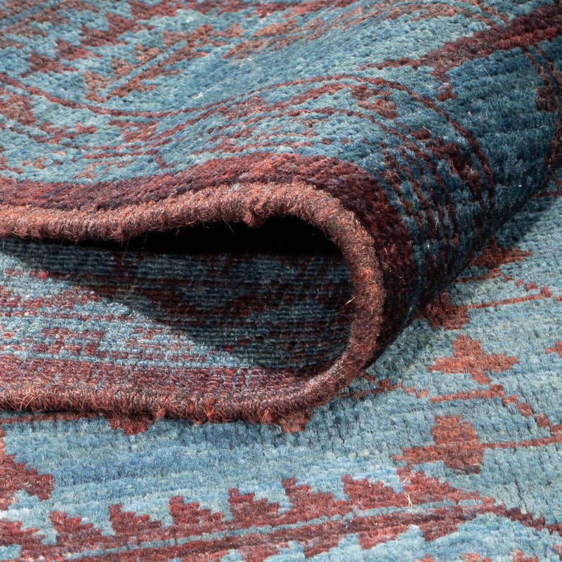 Dywan Ziegler - Modern - Vintage / kolorowy - 199 x 141 cm - niebieski