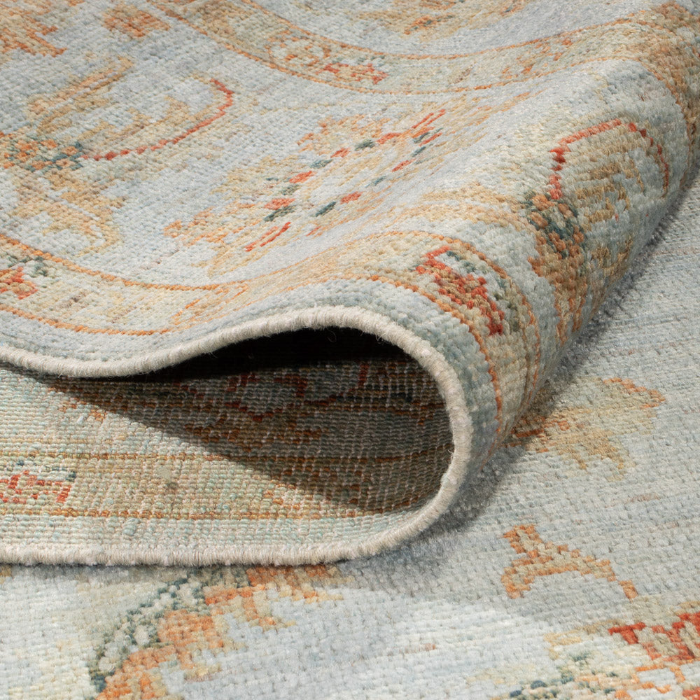 Dywan Ziegler - Modern - Vintage / kolorowy - 197 x 148 cm - jasnoniebieski