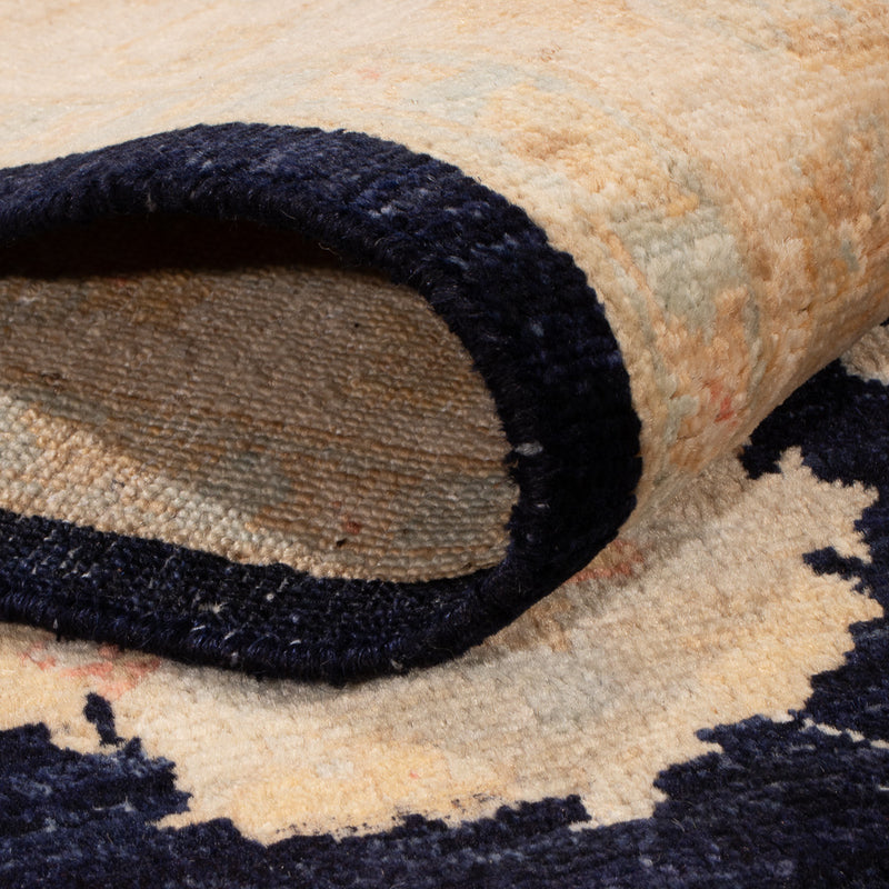 Dywan Zieglera - 205 x 151 cm - ciemnoniebieski