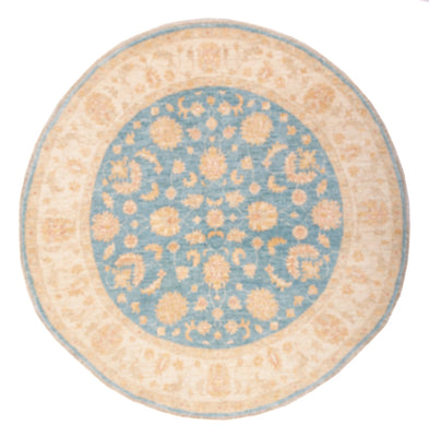 Dywan Zieglera okrągły  - 148 x 147 cm - niebieski