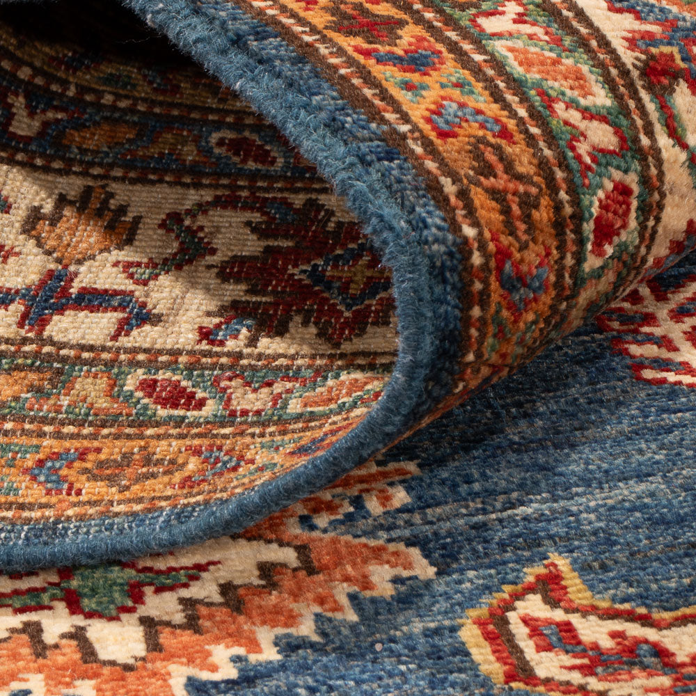 Dywan Ziegler - Kazak - Royal - 170 x 122 cm - ciemnoniebieski