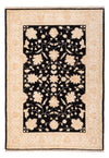 Dywan Zieglera 118x175cm - Dywan orientalny - Prostokątny / Czarny / 118 x 175 cm Prostokątny