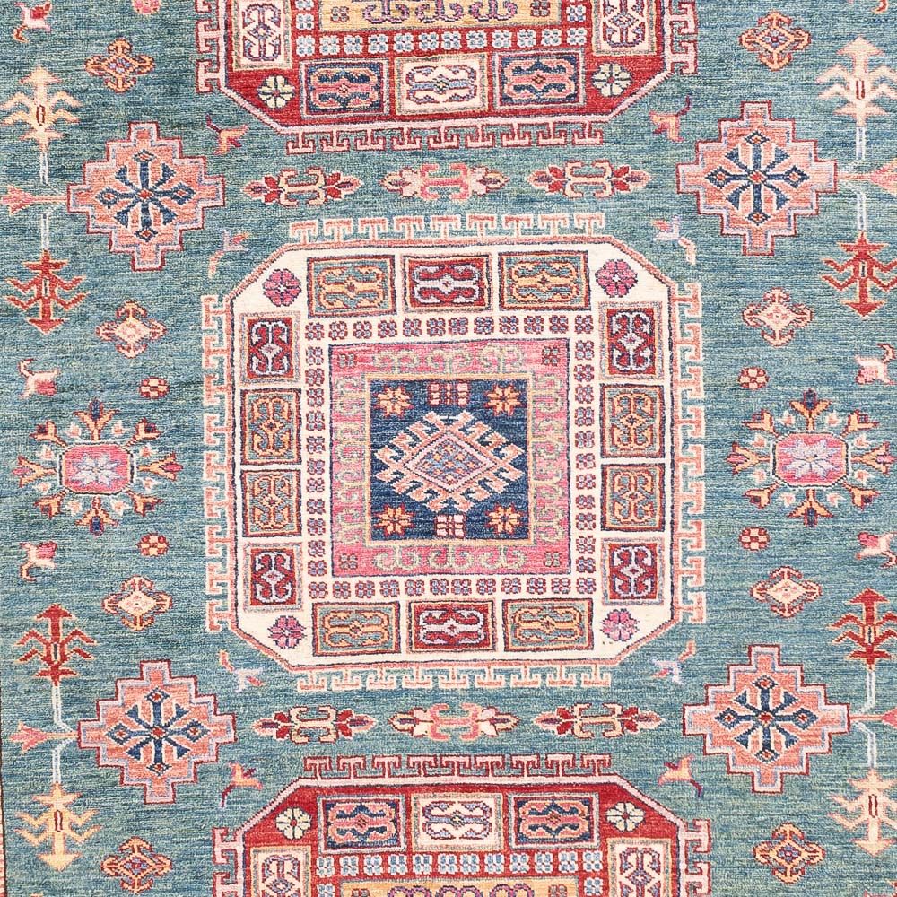 Dywan Ziegler - Kazak - 296 x 204 cm - zielona