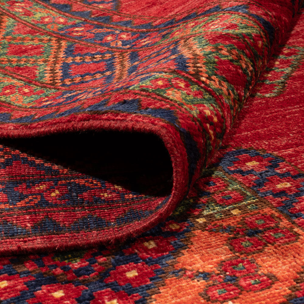 Afgański dywan - Kunduz - 301 x 200 cm - czerwony