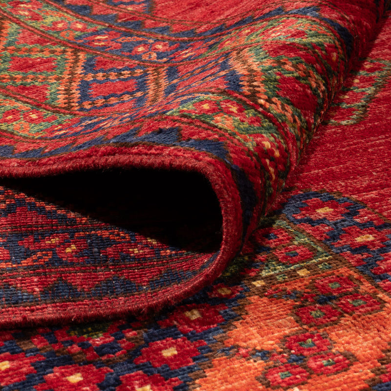 Afgański dywan - Kunduz - 301 x 200 cm - czerwony