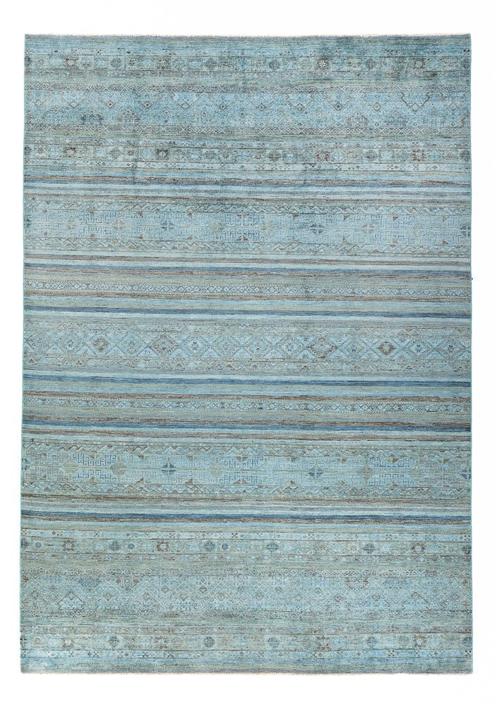 Dywan Ziegler - Shal - Vintage / kolorowy - 288 x 207 cm - jasnoniebieski