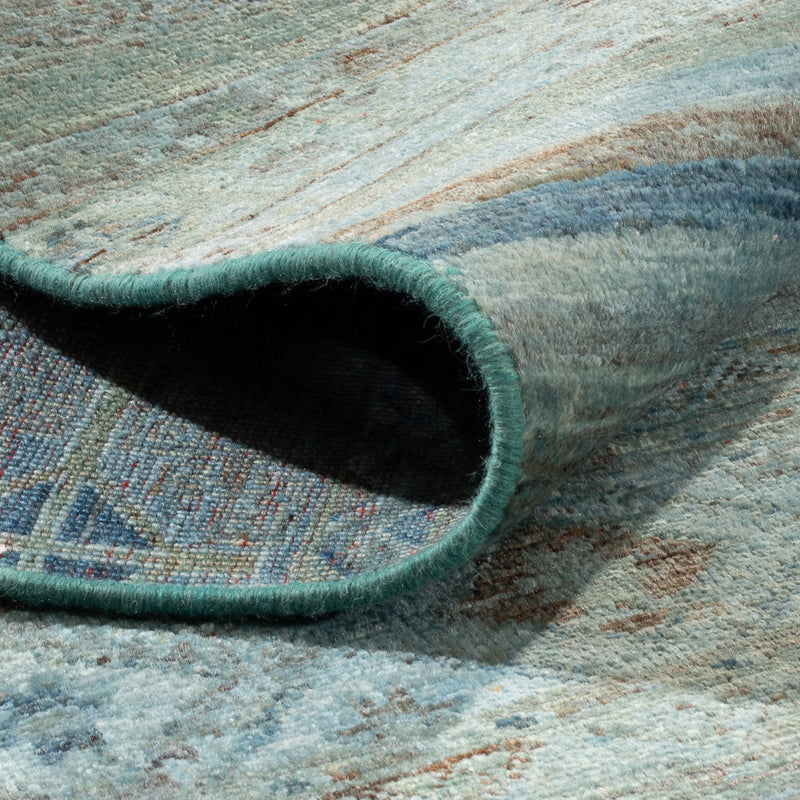 Dywan Ziegler - Shal - Vintage / kolorowy - 288 x 207 cm - jasnoniebieski