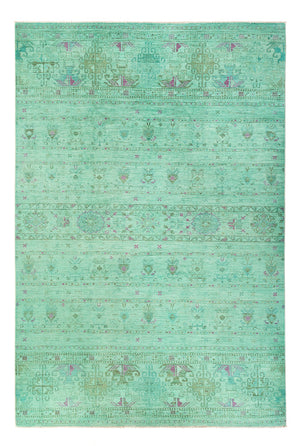 Dywan Ziegler - Modern - Vintage / kolorowy - 308 x 206 cm - jasnozielony