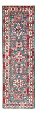 Biegacz Dywan Ziegler - Kazak - 253 x 78 cm - ciemnoniebieski