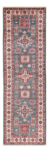 Biegacz Dywan Ziegler - Kazak - 253 x 78 cm - ciemnoniebieski