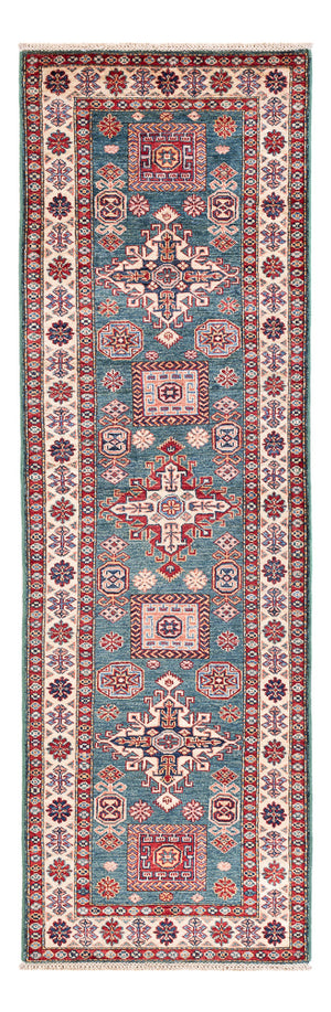 Biegacz Dywan Ziegler - Kazak - 253 x 78 cm - ciemnoniebieski
