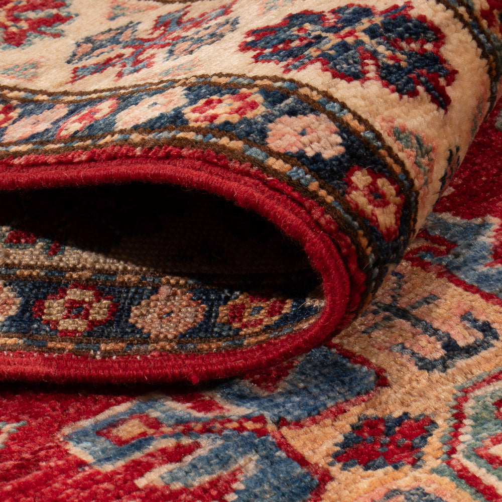 Biegacz Dywan Ziegler - Kazak - 260 x 75 cm - czerwony