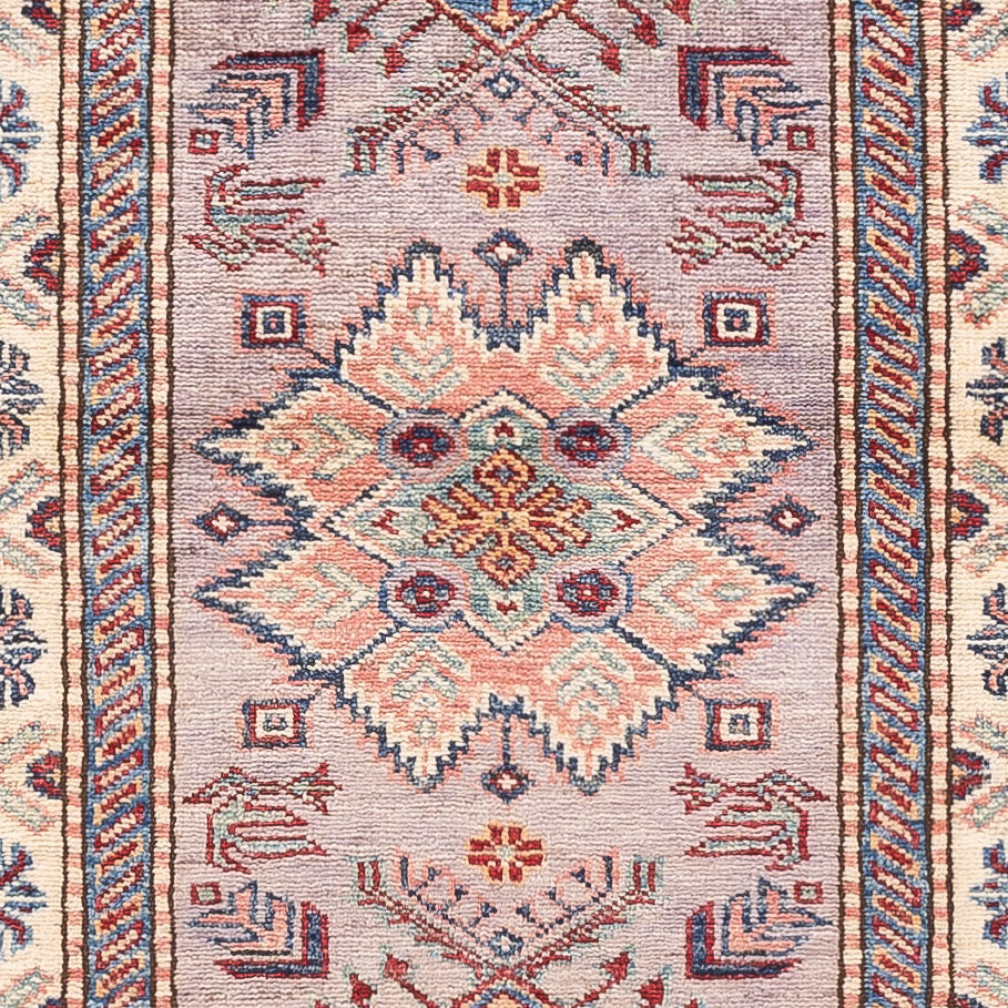 Biegacz Dywan Ziegler - Kazak - 250 x 78 cm - łososiowy