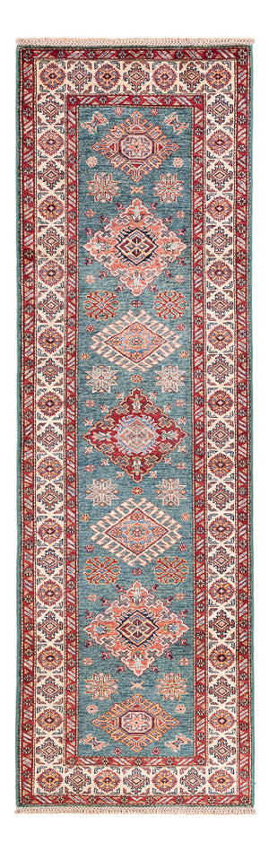 Biegacz Dywan Ziegler - Kazak - 247 x 75 cm - ciemnoniebieski