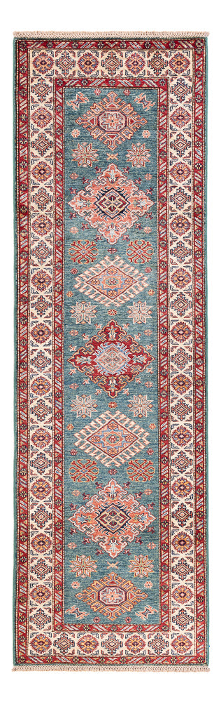 Biegacz Dywan Ziegler - Kazak - 247 x 75 cm - ciemnoniebieski