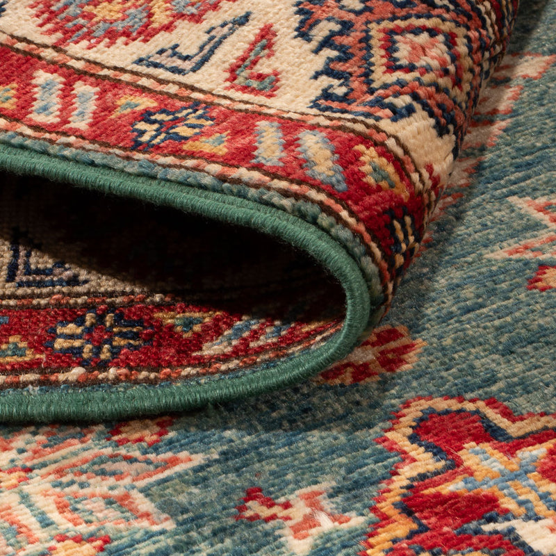 Biegacz Dywan Ziegler - Kazak - 247 x 75 cm - ciemnoniebieski