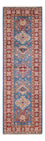 Biegacz Dywan Ziegler - Kazak - 242 x 73 cm - niebieski
