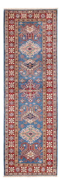 Biegacz Dywan Ziegler - Kazak - 240 x 75 cm - niebieski