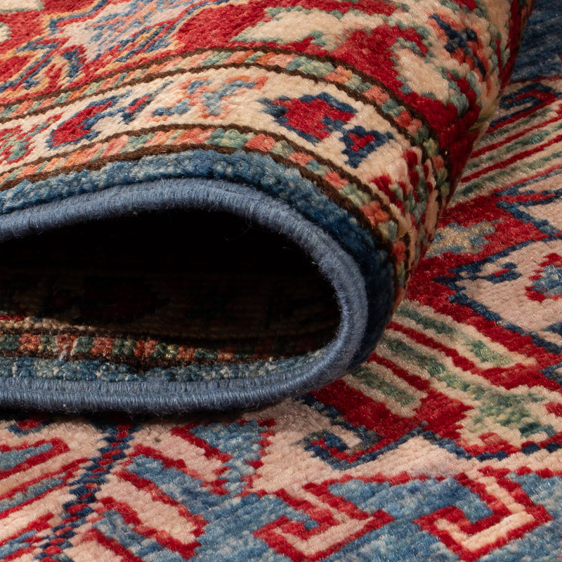 Biegacz Dywan Ziegler - Kazak - 240 x 75 cm - niebieski