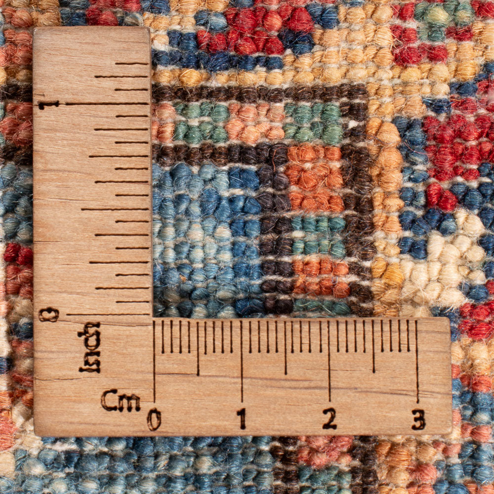 Biegacz Dywan Ziegler - Kazak - 240 x 75 cm - niebieski