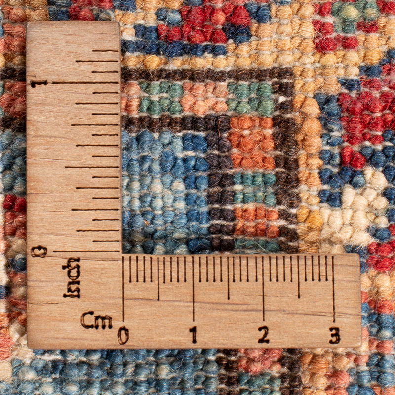 Biegacz Dywan Ziegler - Kazak - 240 x 75 cm - niebieski