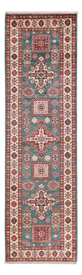 Biegacz Dywan Ziegler - Kazak - 253 x 79 cm - ciemna zieleń