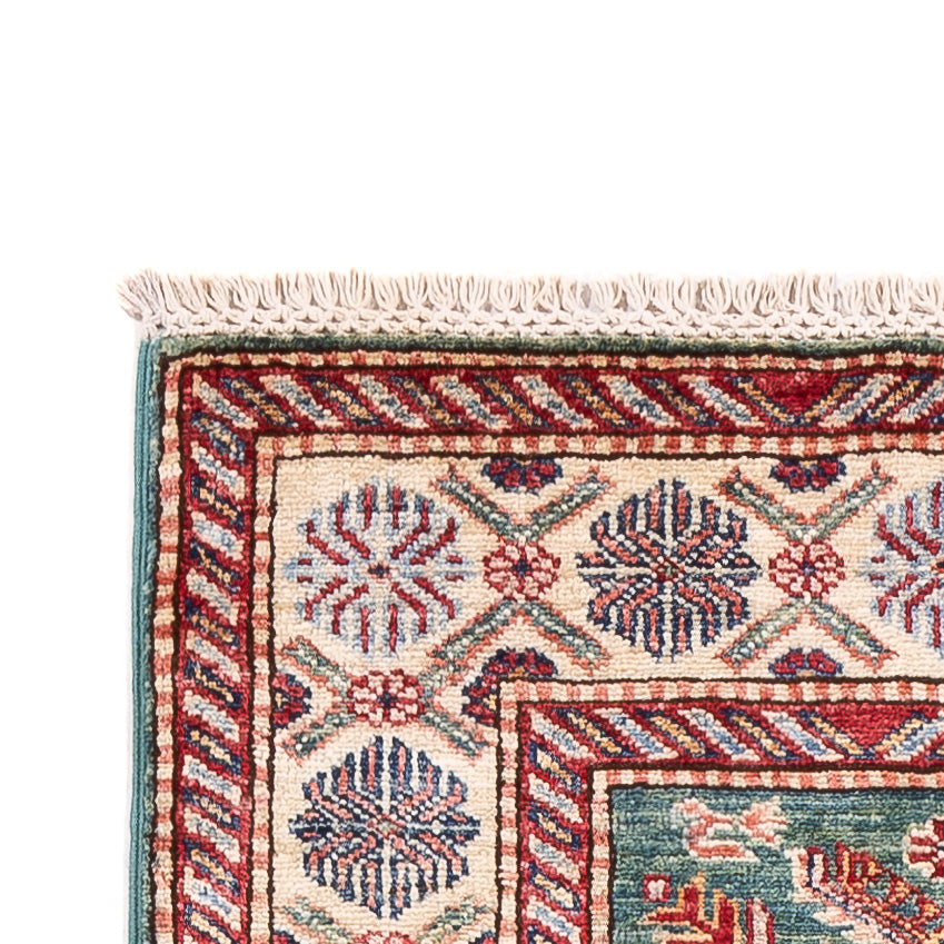 Biegacz Dywan Ziegler - Kazak - 248 x 73 cm - ciemna zieleń