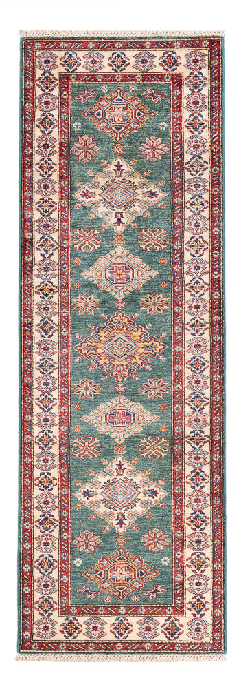 Biegacz Dywan Ziegler - Kazak - 242 x 78 cm - zielona