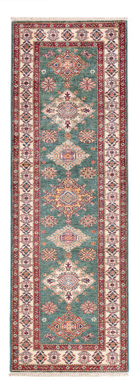 Biegacz Dywan Ziegler - Kazak - 242 x 78 cm - zielona