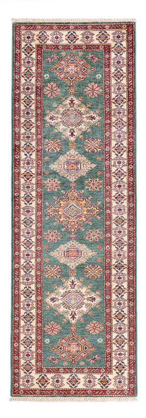 Biegacz Dywan Ziegler - Kazak - 242 x 78 cm - zielona