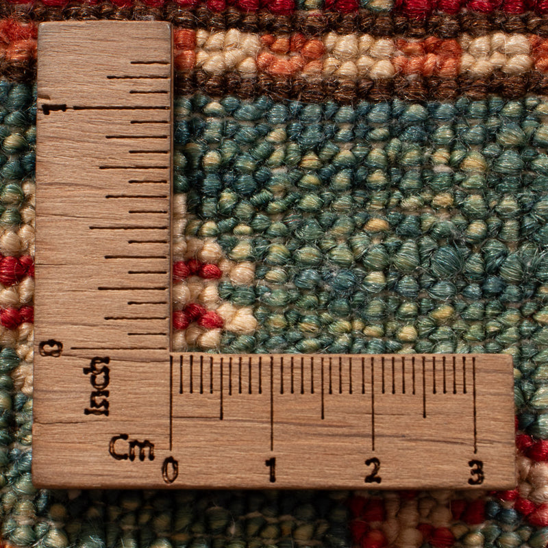 Biegacz Dywan Ziegler - Kazak - 242 x 78 cm - zielona