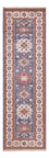 Biegacz Dywan Ziegler - Kazak - 246 x 75 cm - niebieski