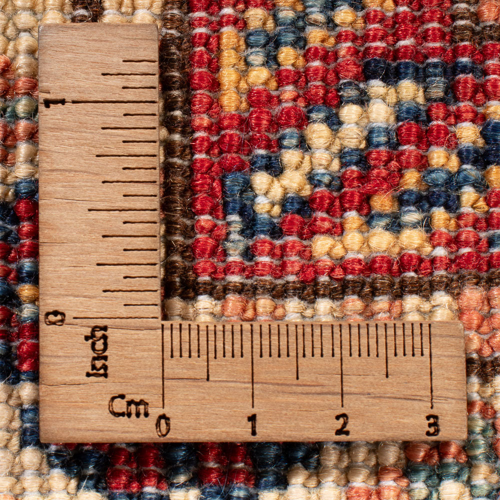 Biegacz Dywan Ziegler - Kazak - 246 x 75 cm - niebieski