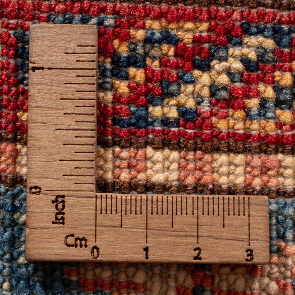 Biegacz Dywan Ziegler - Kazak - 247 x 73 cm - niebieski