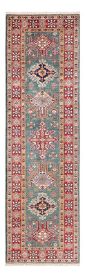 Biegacz Dywan Ziegler - Kazak - 256 x 74 cm - zielona