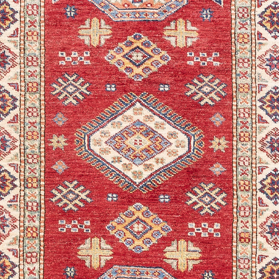 Biegacz Dywan Ziegler - Kazak - 301 x 79 cm - czerwony