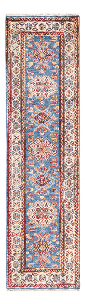 Biegacz Dywan Ziegler - Kazak - 287 x 78 cm - niebieski